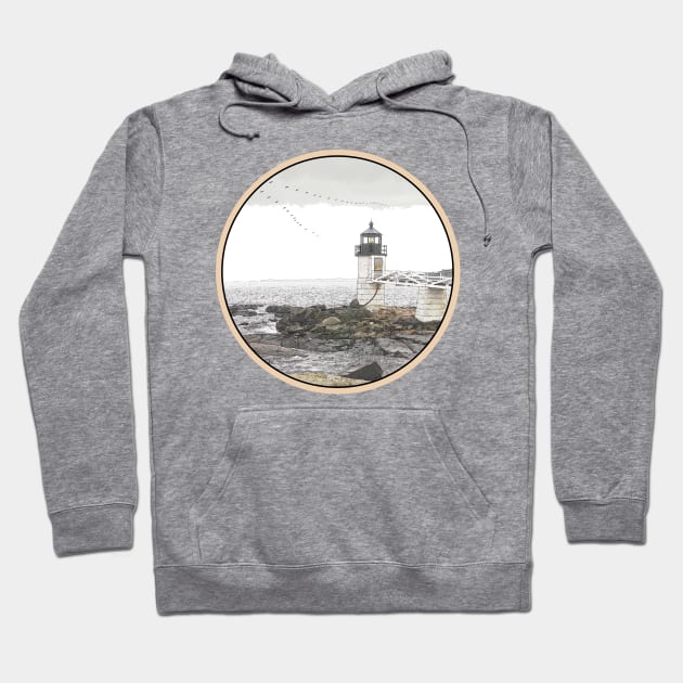 Maine - Marshall Lighthouse Hoodie by Alpen Designs